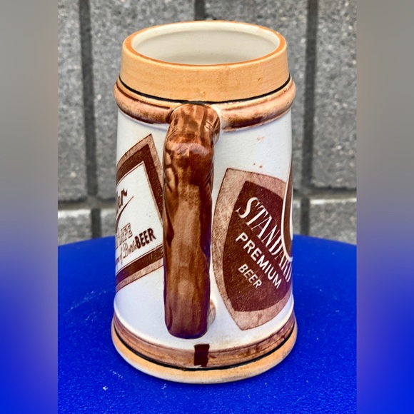 1950s Ceramic Schlitz Gunther Miller Logo Beer Mug Made in Japan - Picture 7 of 16